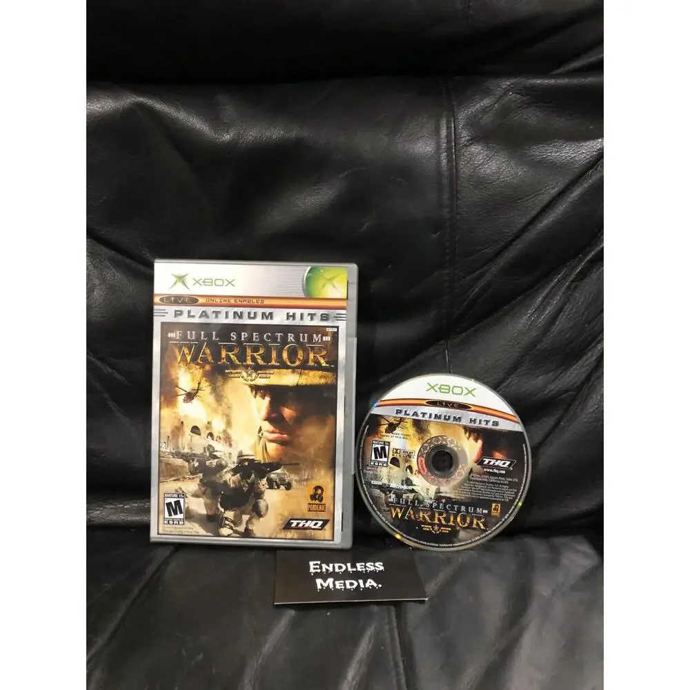 Full Spectrum Warrior [Platinum Hits] Microsoft Xbox Item and Box Video Game